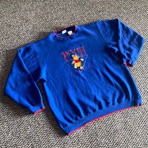 Vintage pooh crew-neck
